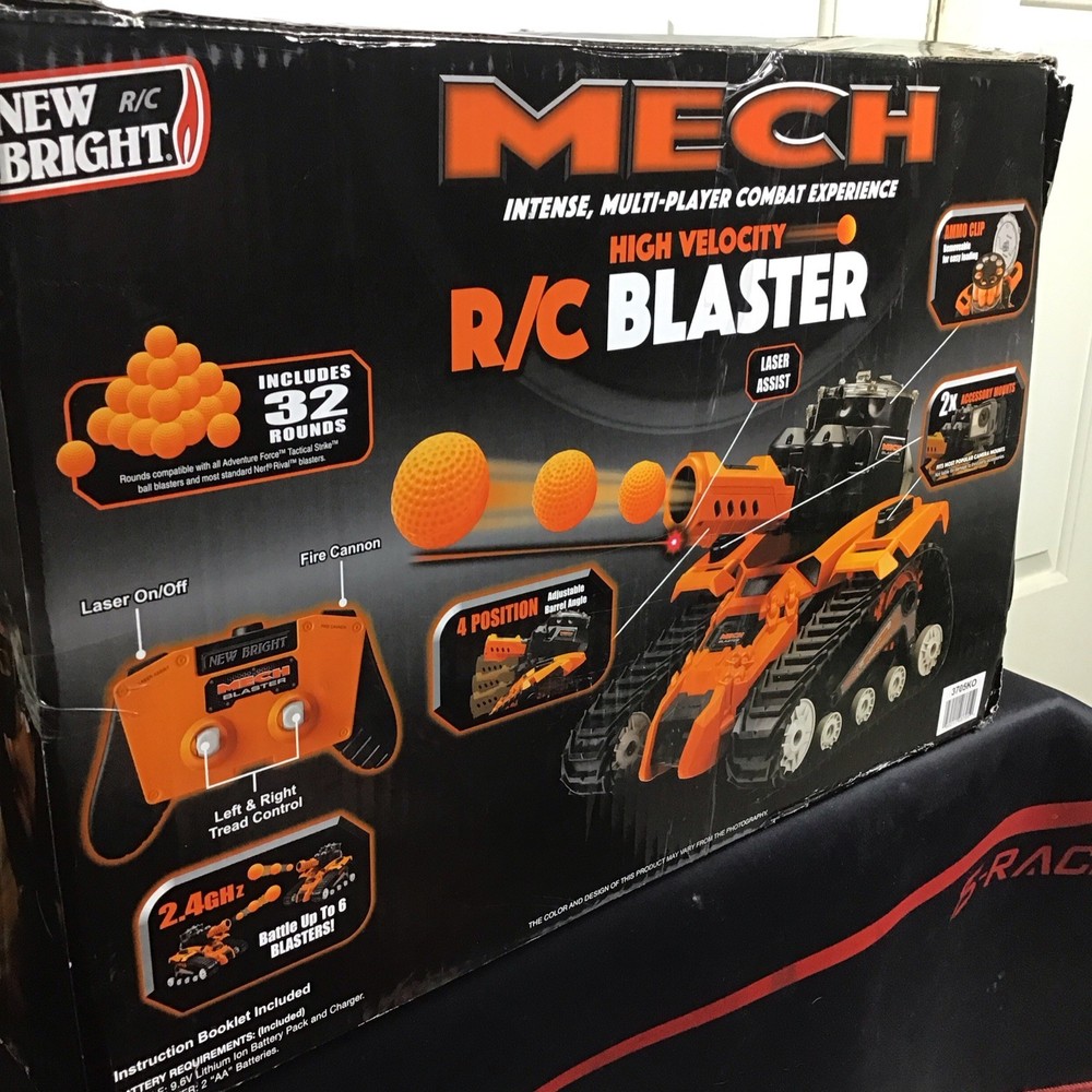 MECH High Velocity RC Blaster Damage Box New Untested Broken Piece