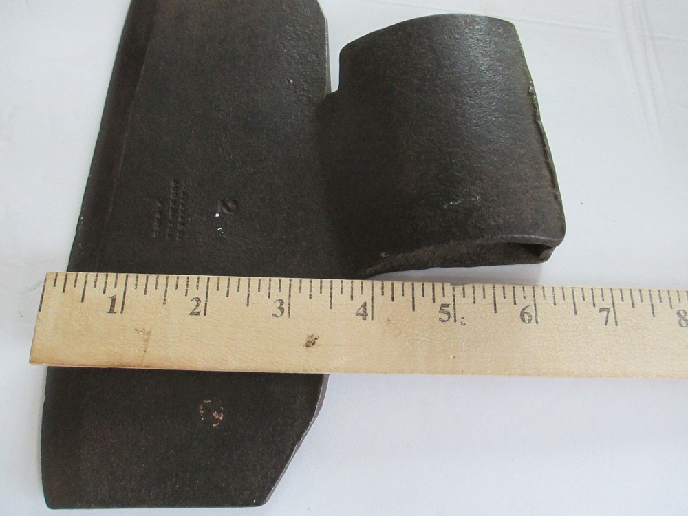 Rare Antique8 1/2" McCmaster S WEED #2 Broad Axe Broadaxe Tool B72