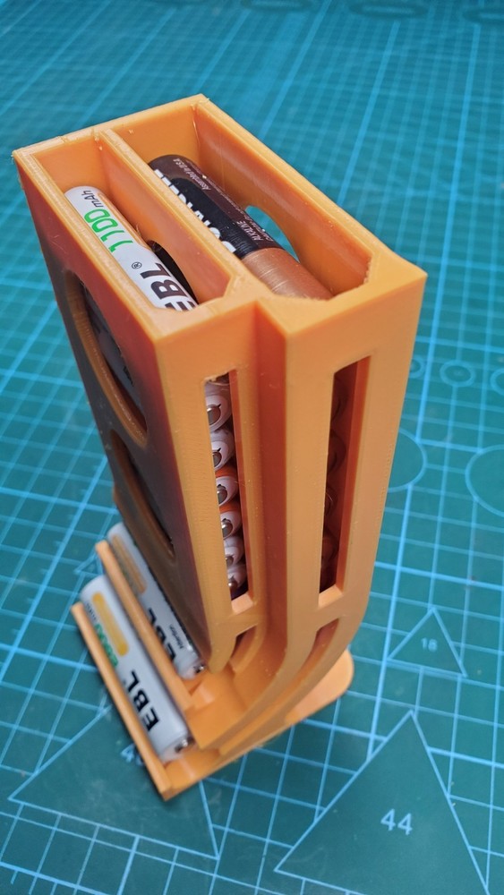 Battery Organizer/Dispenser for AA+AAA Batteries, FiFo