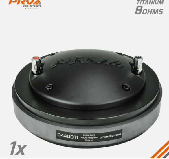 PRV Audio D4400Ti 2" Exit Titanium Compression Driver 8 Ohms 400 Watts 1X