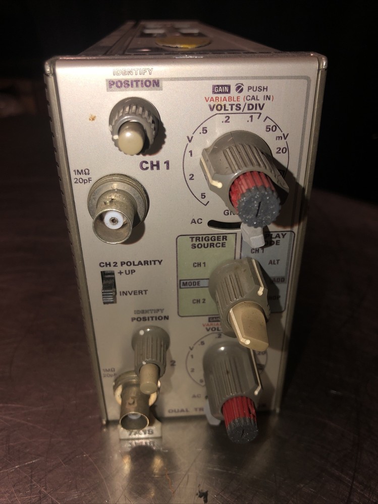 Tekronix Dual Trace Amplifier Module Unit model 7A18