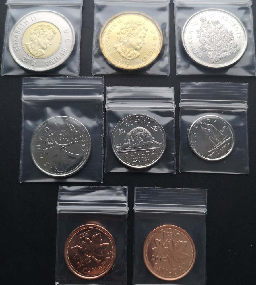 ***CANADA 2012 UNCIRCULATED COINS SET ***