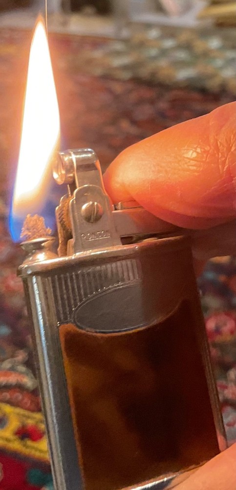 Vintage Ronson Gem Lighter VG / Box, Pouch & Paper / Working.