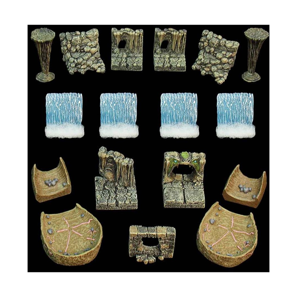 Dwarven Forge Dwarvenite Cavern Set Wicked Caverns Pack (Painted) NM