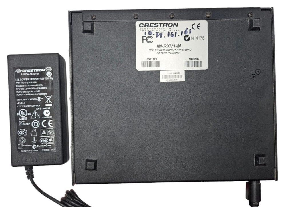 Crestron IM-RXV1-M Media Receiver Module - TESTED w/ AC ADAPTER!!