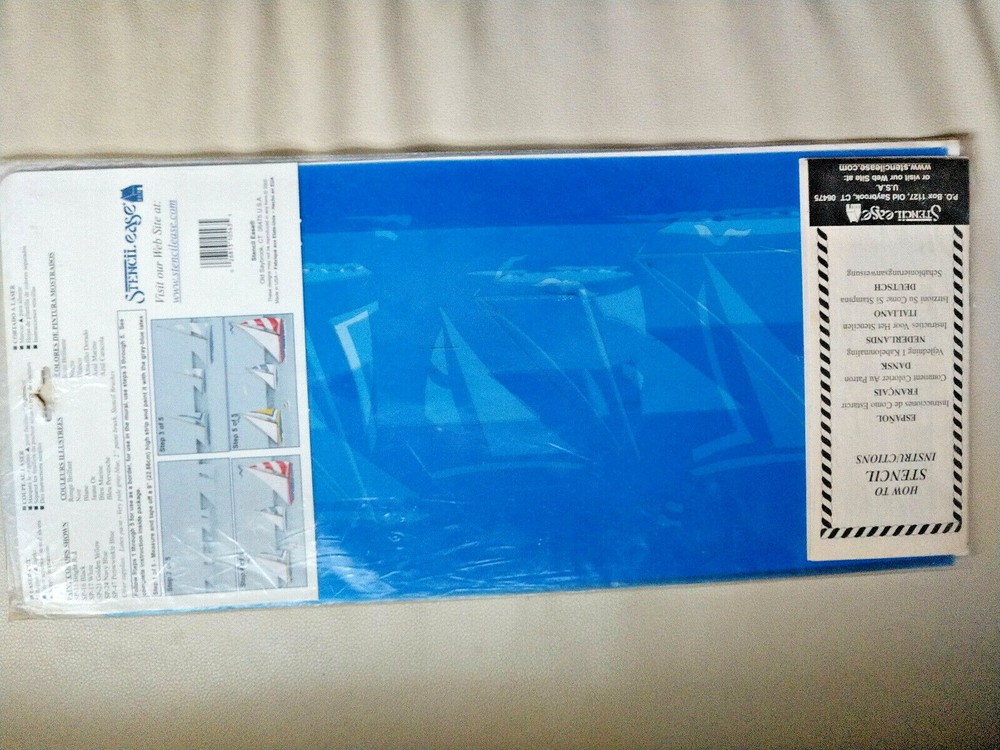 MURAL STENCIL D-602 Sailing Boats