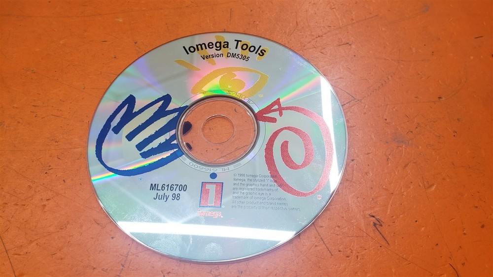 ⭐️⭐️⭐️⭐️⭐️ Iomega Tools Version DM5305 Software July 98 Disc Only