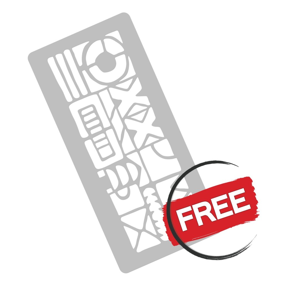 Reusable Allover Plastic Stencil // AZTEC MOSAIC
