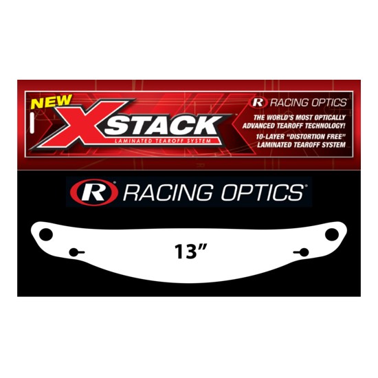 Racing Optics 10214C XStack Laminated Tearoffs, 13 Inch, Stack/10