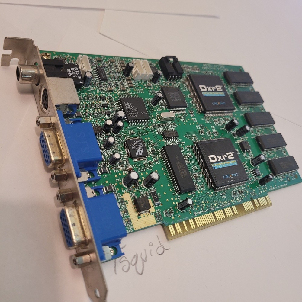 Creative PC-DVD Encore Dxr2 CT7220 PCI DVD Decoder Card VGA S-Video