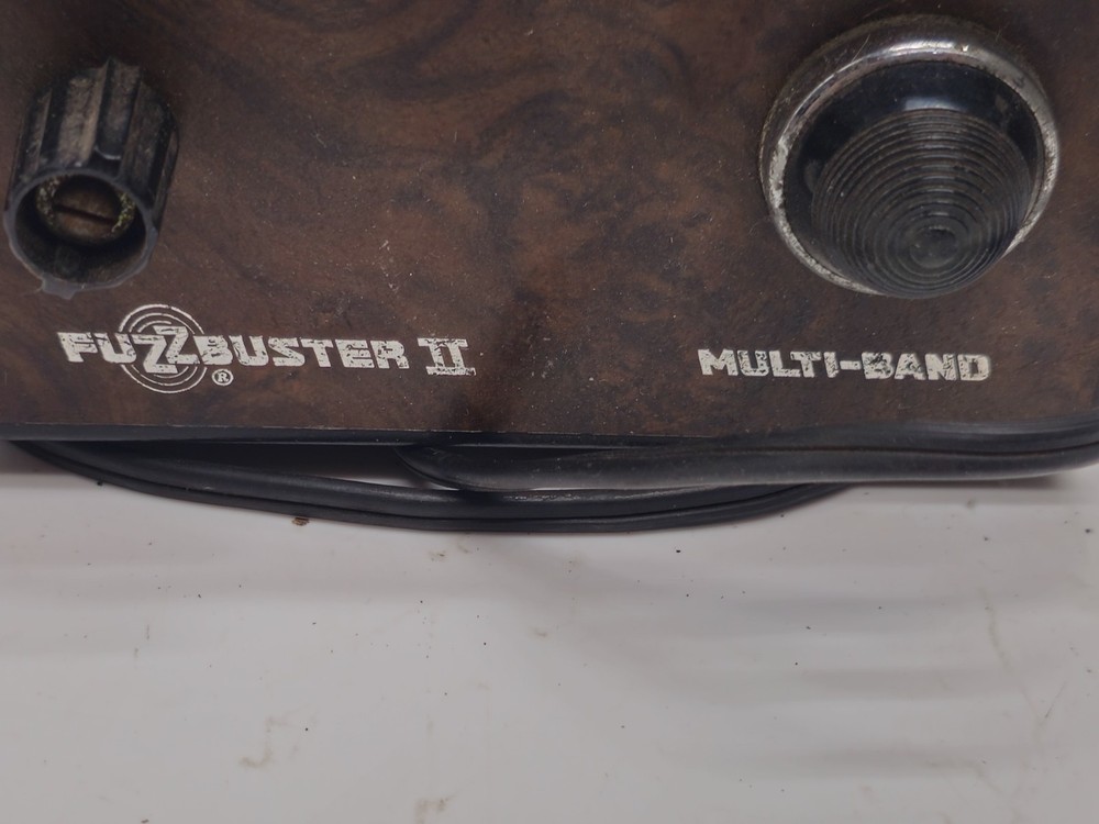 Fuzzbuster II Multi-Band Radar Detector Woodgrain Vintage Untested