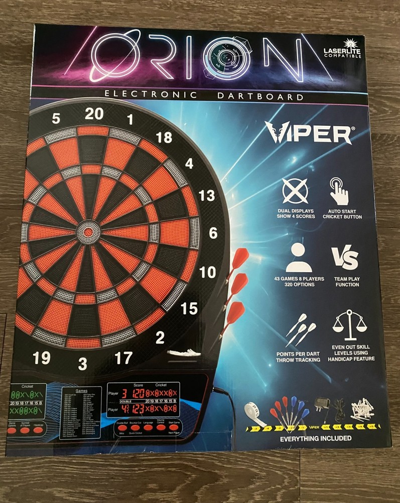 Viper Orion Electric Soft Tip Dartboard,  15.5” Regulation Target