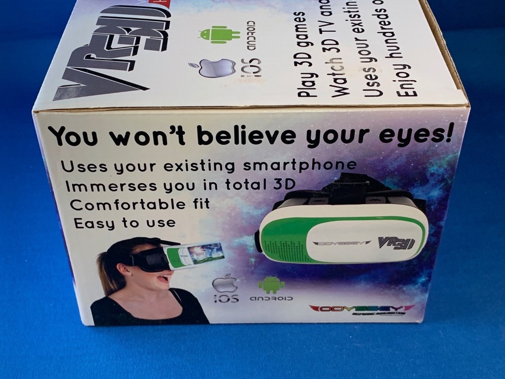 FACTORY SEALED Odyssey VR3D Headset Virtual Reality iPhone Android Smartphone A+
