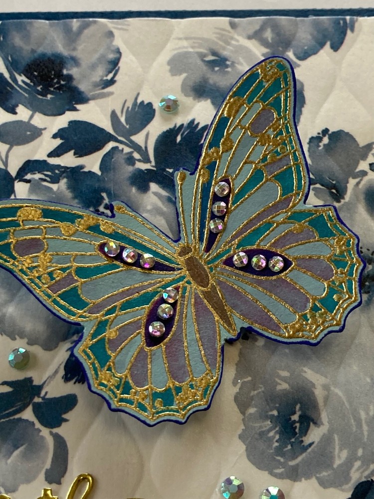 SYMPATHY - Butterfly - HANDMADE CARD - BY DEE