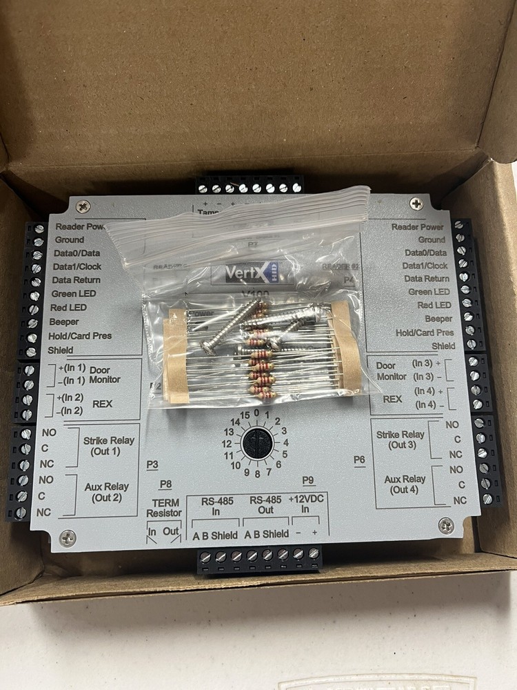 HID VertX V100 Door/Dual Reader Interface Access CardController 70100AEP0N
