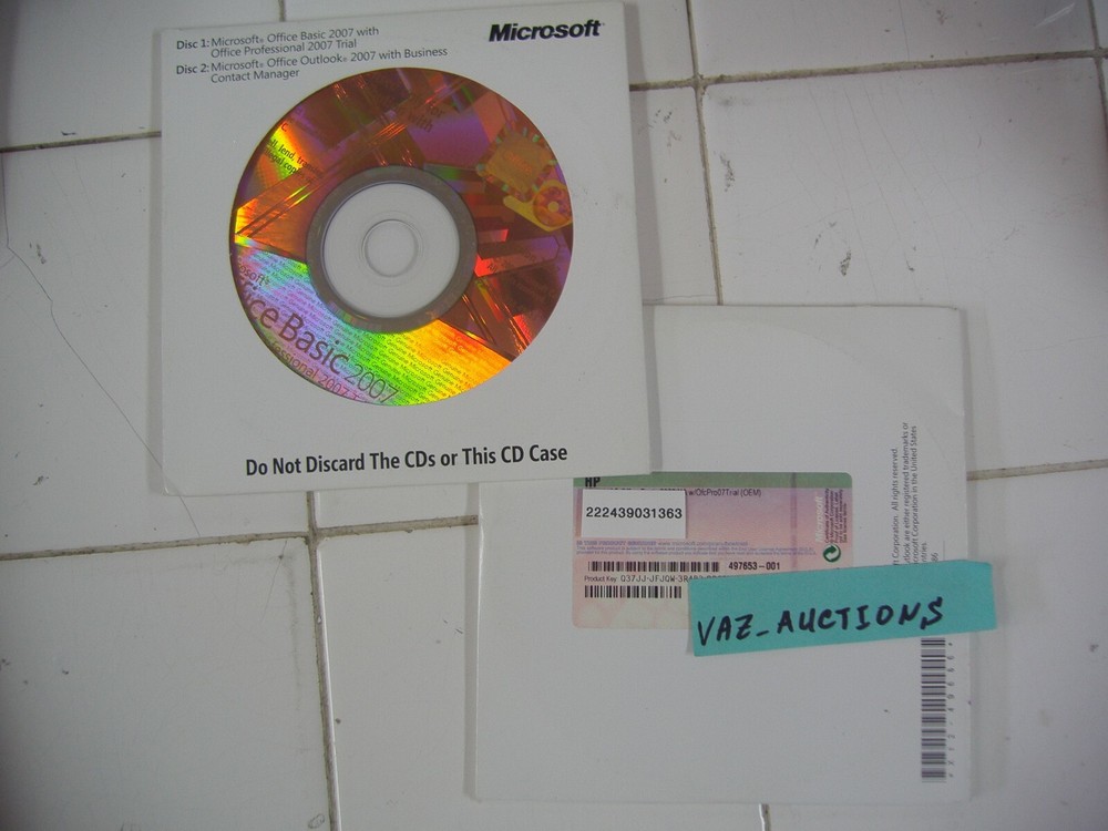 Microsoft Office 2007 Basic Edition BE Full English Version MS =BRAND NEW=