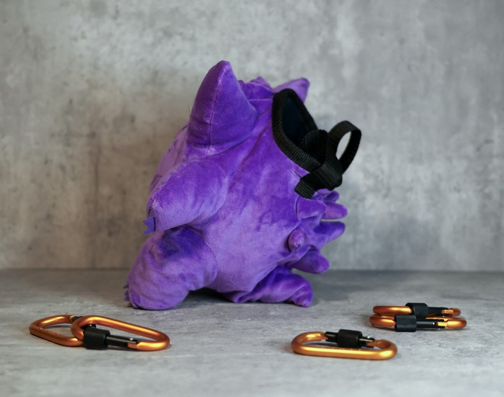 Gengar Pokemon Chalk Bag | Ghost-Type Plush Climbing Bag