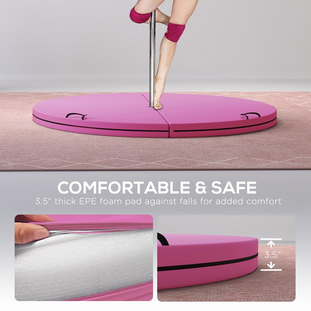 5ftx3.5" Pole Dance Crash Mat Foldable Yoga Exercise Training Padding EPE Foam