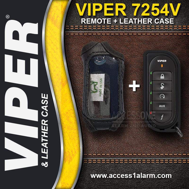 Viper 7254V 2-Way Remote Control Transmitter WITH Leather Case