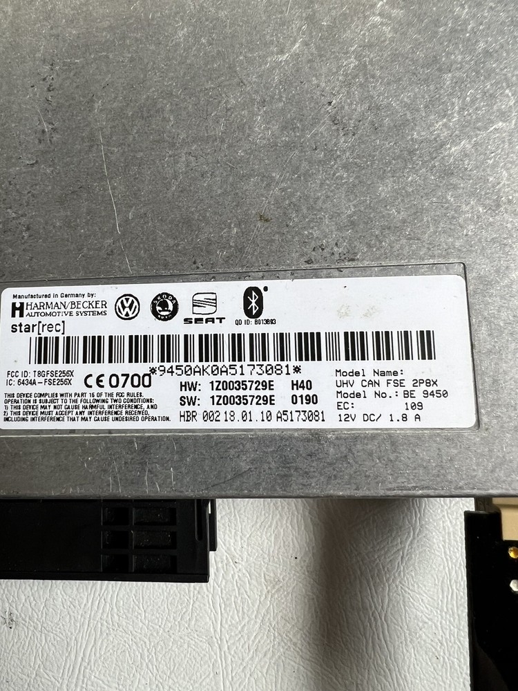 2011 AUDI A4 B8 BLUETOOTH INTERFACE COMMUNICATION COMPUTER CONTROL MODULE OEM