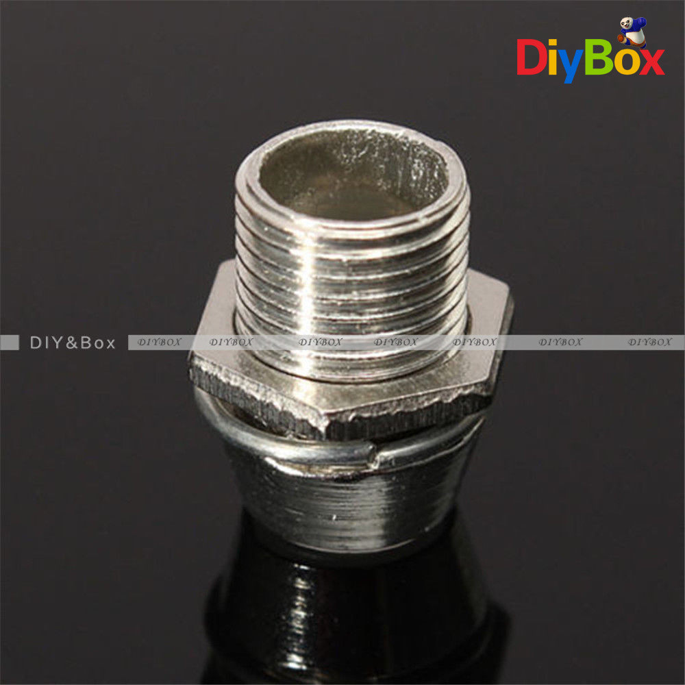 5PCS 5mm Chrome Silver Metal Bezel LED Holder Mount Panel Display Base Rubber D