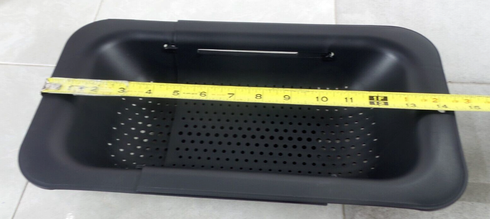 COLLAPSABLE SINK COLANDER AND STRAINER BLACK (O20094-1