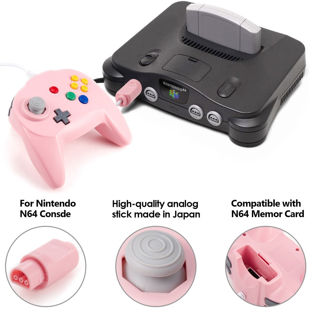 N64 Controller Wired Gaming Joystick Replacement for N64 Video Games Console