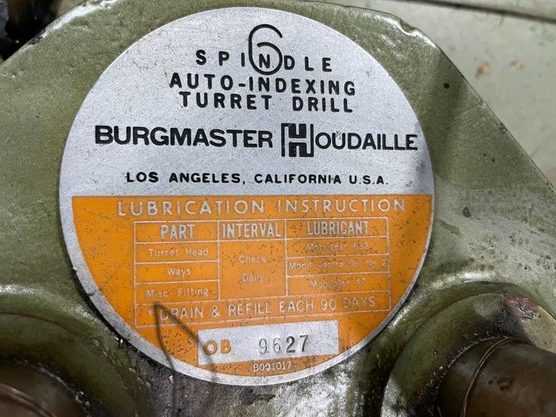 Burgmaster 6-Position Spindle Turret Drill