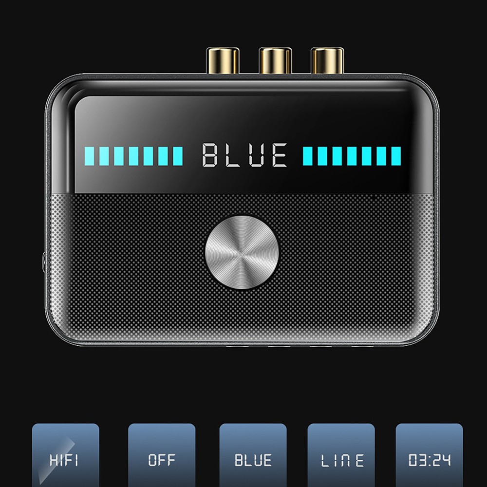 High Sensitivity 5.3 Bluetooth NFC Transmitter Receiver Stereo Audio Adapter