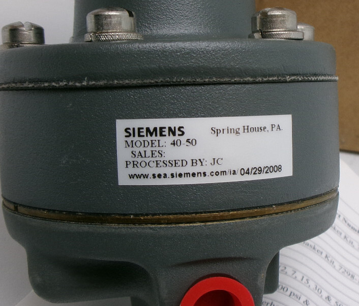 SIEMENS MODEL 40-50 NULLMATIC PRESSURE REGULATOR NEW #527B