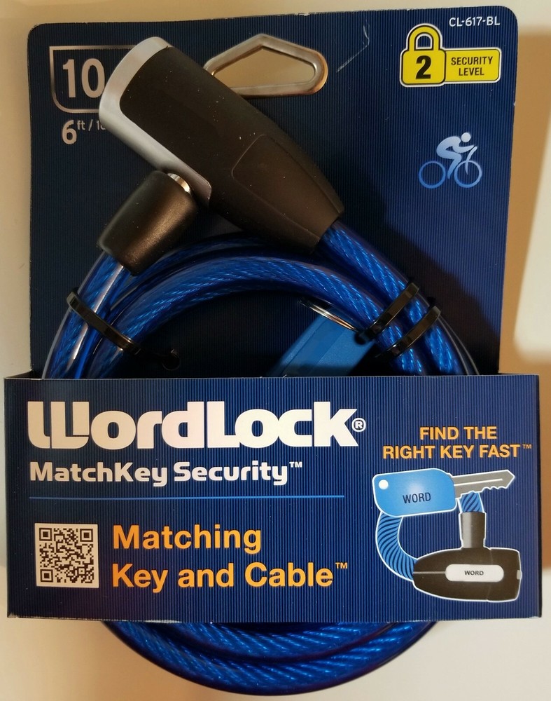 WordLock MatchKey Security Matching Key and Cable CL-617-BL (Blue)