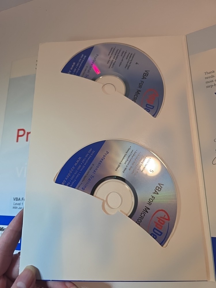 VBA CD Course. App Dev. 5 Cds. 2 Levels. Foundations And Solutions