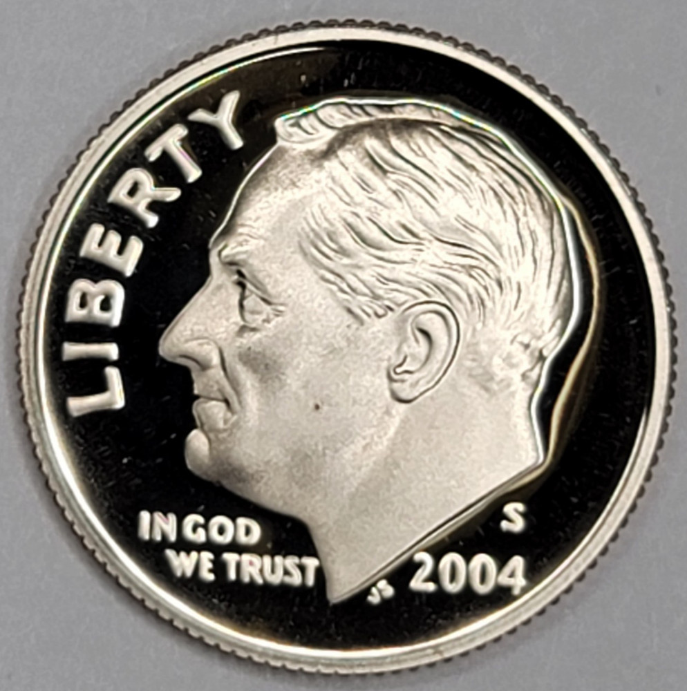 2004 S GEM PROOF DCAM ROOSEVELT DIME