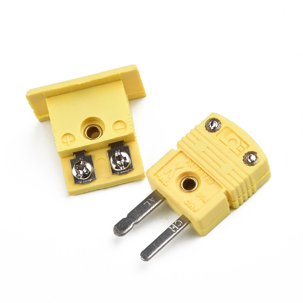 1 Set K Type Thermocouple Miniature Socket & Panel Mount Alloy-Plug Connector