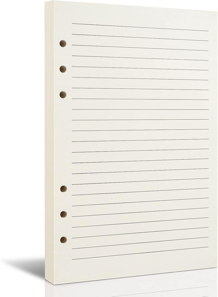 A5 Refillable Paper for 6-Ring Binders, Planner, Traveller Journal, Notebook