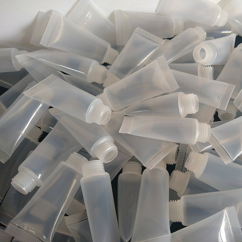 Empty Lipbalm Cosmetic Tubes Clear (90) 5 ML Refillable Plastic Containers