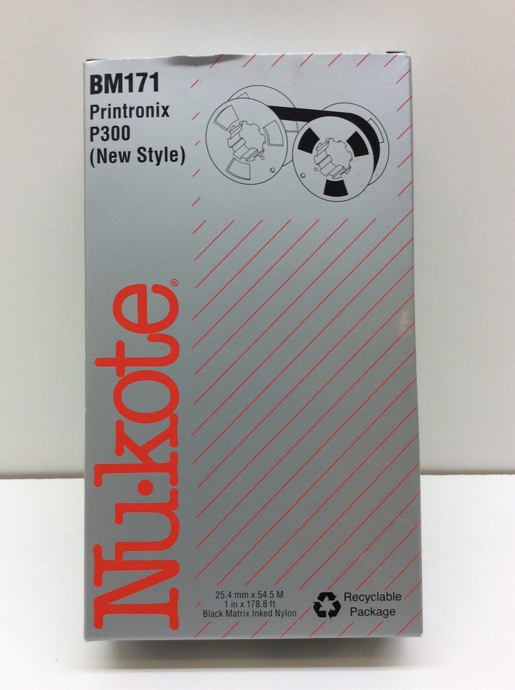 Nu-kote Model BM171 Black Nylon Printer Ribbon
