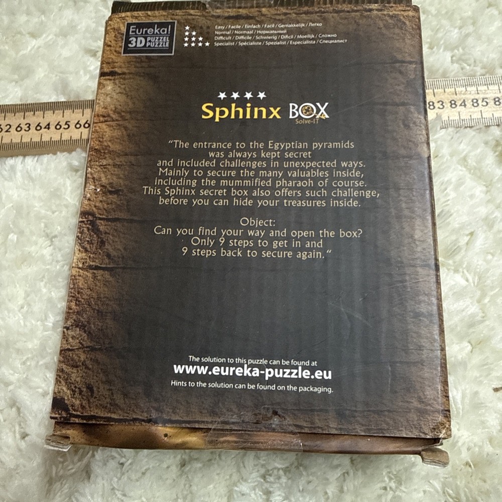 Sphinx Secret Escape Box Solve It NIP