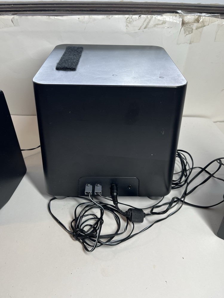 Sony Speakers SRS-D4 Computer 2.1 Sound Active System & Subwoofer Tested Working