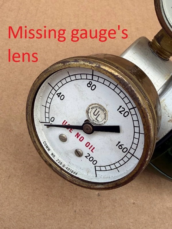 Marsh Instrument Compressed Gas Regulator for Welding