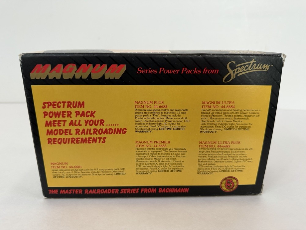 Spectrum Magnum 44-6681 Variable DC Hobby Transformer Train Controller W/ Box