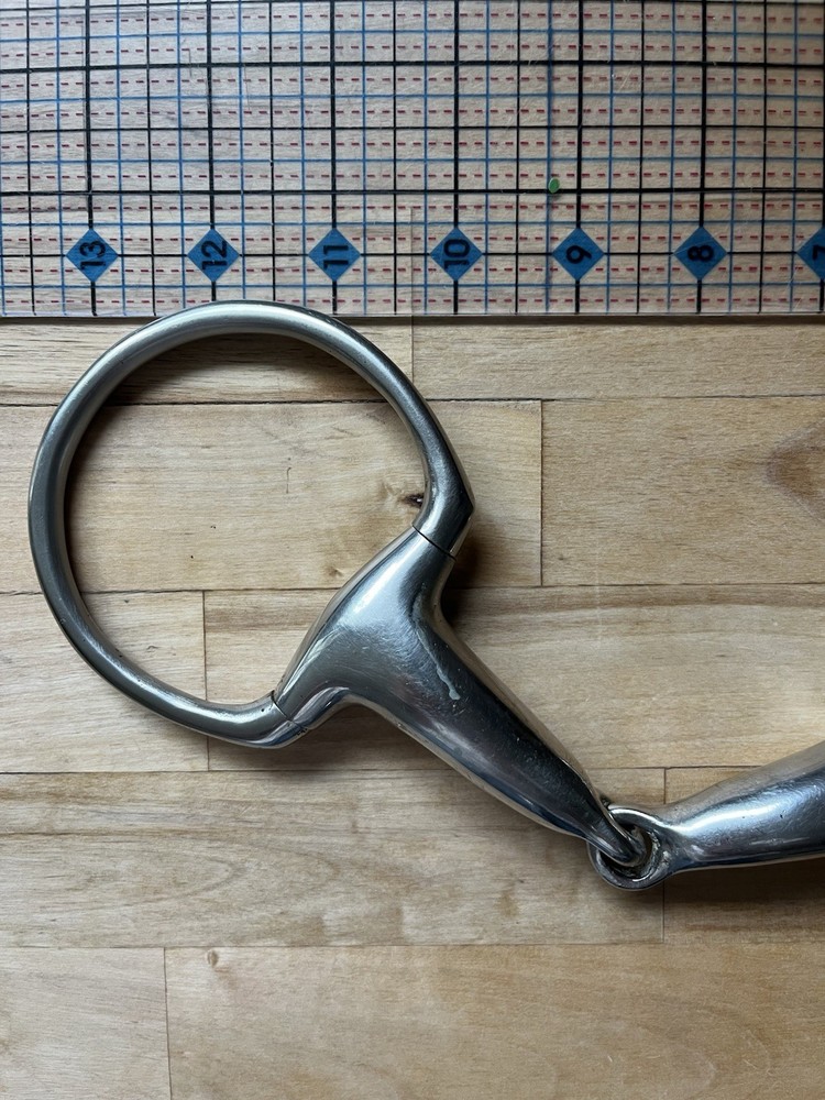 Eggbutt Snaffle Solid Thick Mouth Snaffle 4.5” Stainless Steel