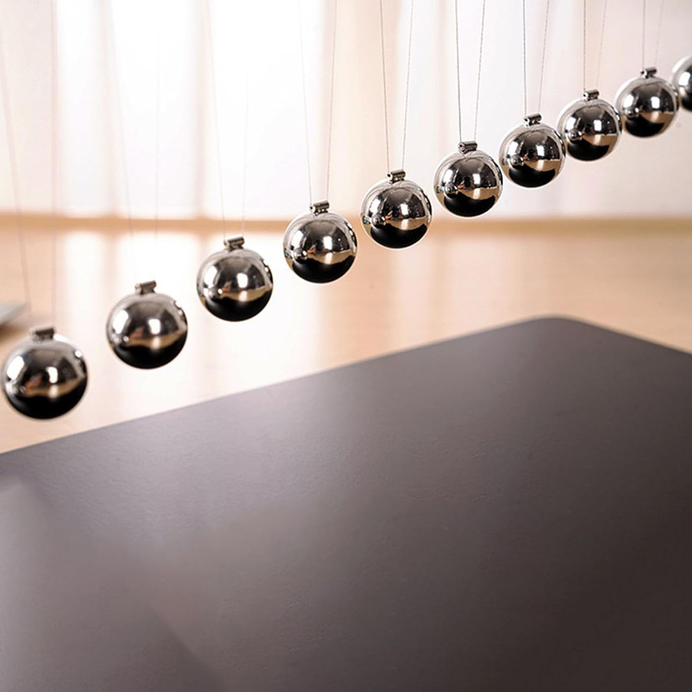 Newtons Cradle Balance Balls Office Decorations for Work Science Physics Gadget
