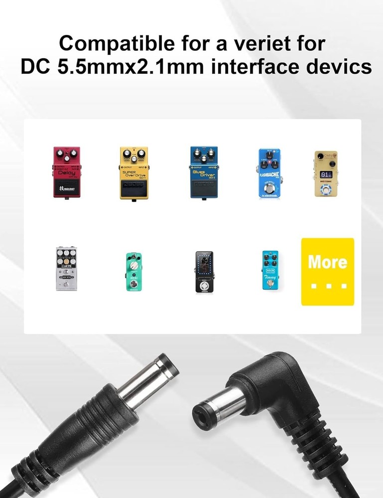 Guitar Effect Pedal Power Lead 8 Pack