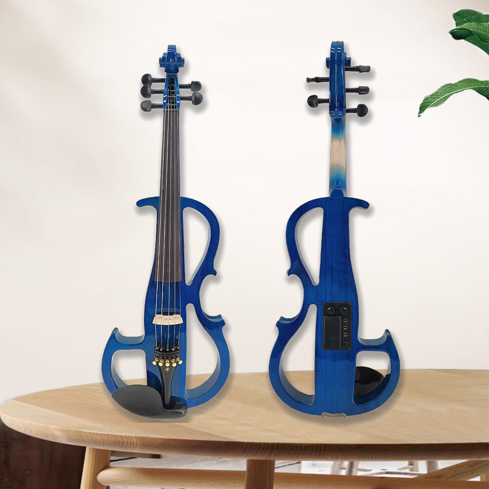 16 inch Electric Viola 5 Strings viola kit Solid Wood Ebony Accessories,cable