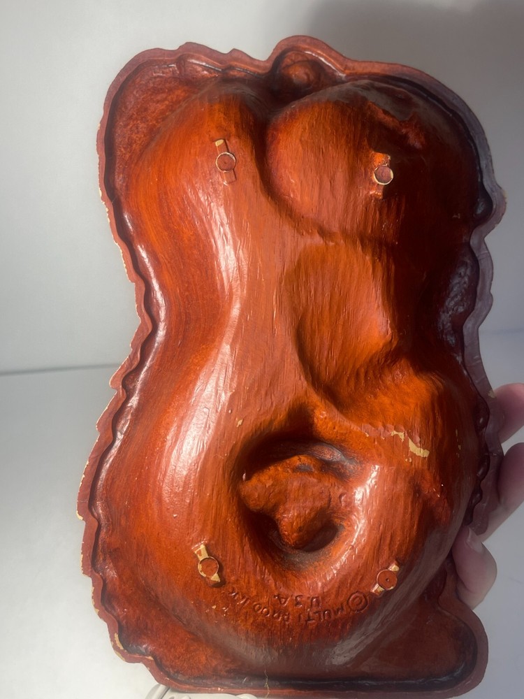 Adorable Vintage 1960's squirrel shaped nut set with tools