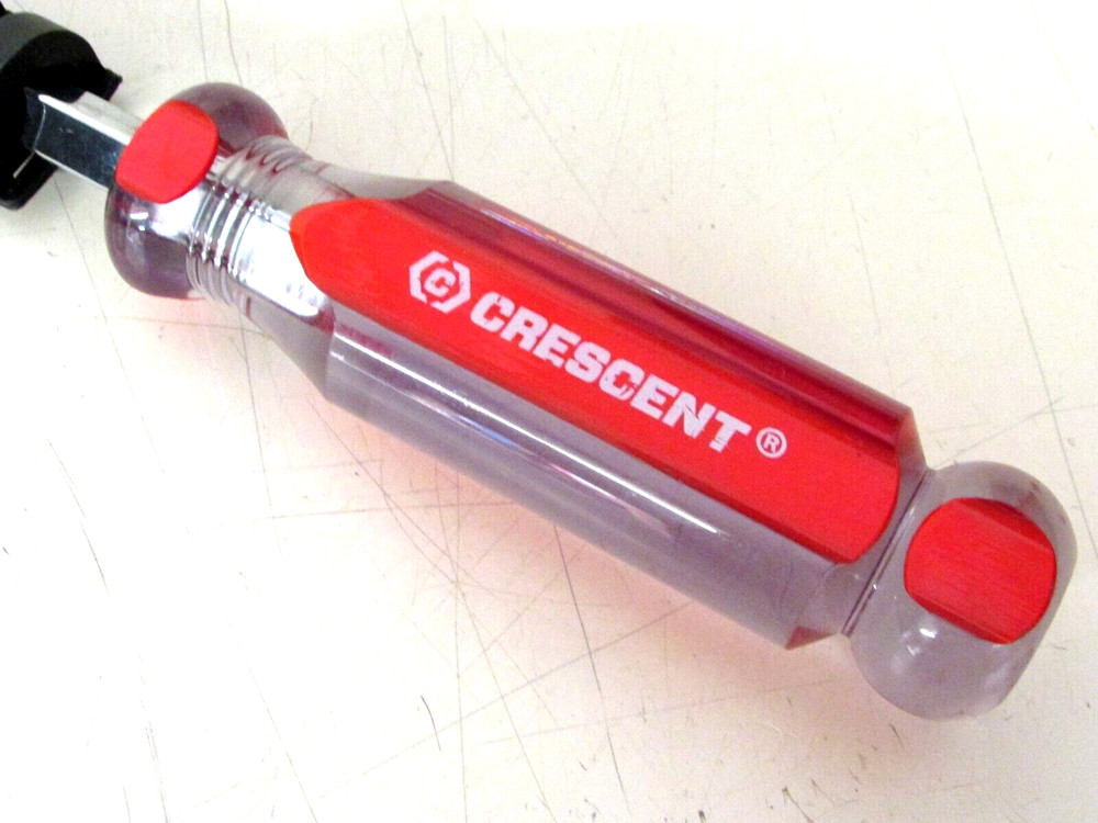 NEW! CRESCENT TOOLS 3/8" x 8" SLOTTED SCREWDRIVER, CS388, SQUARE SHANK