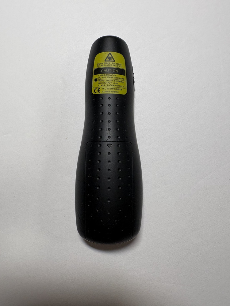 Logitech R400 Wireless Presenter Laser Pointer Remote USB Receiver Black Tested