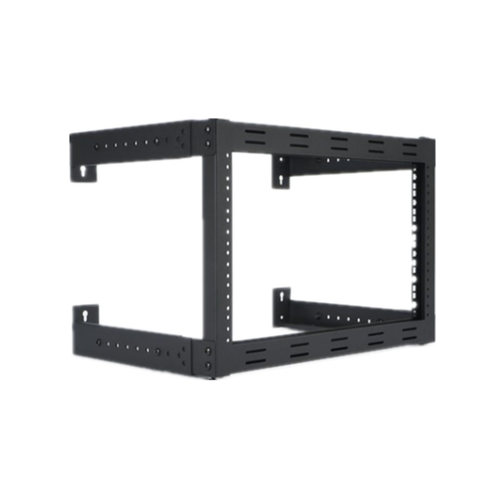 6U Wall Mount Open Frame Network Server Equipment Rack Cabinet Adjustable 19"