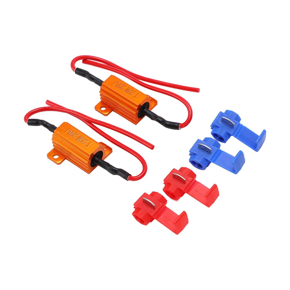 ♡ 2set 25W 25Ω LED Resistance Decoder Anti Corruption Load Indicator Resistor